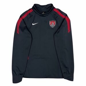 Nike Soccer USMNT Track Jacket Men’s Small Grey Waterproof Official Team Warmup